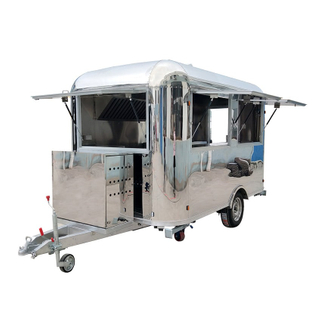 YG-TZ-66A Stainless Steel Coffee Trailer Pizza Truck Catering Food Trailers Mobile Food Truck 