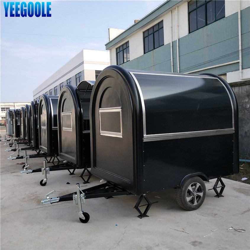 YG-LC-01S Yeegoole Stainless Steel Mobile Food Cart ,Mobile Hot Dog Carts,concession Trailer,towable Food Trailer for Sale