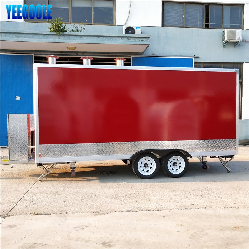 YG-FPR-04 Standard Mobile Food Cart Food Catering Trailer for Coffee Ice Cream