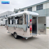 YG-TZ-66A Stainless Steel Coffee Trailer Pizza Truck Catering Food Trailers Mobile Food Truck 