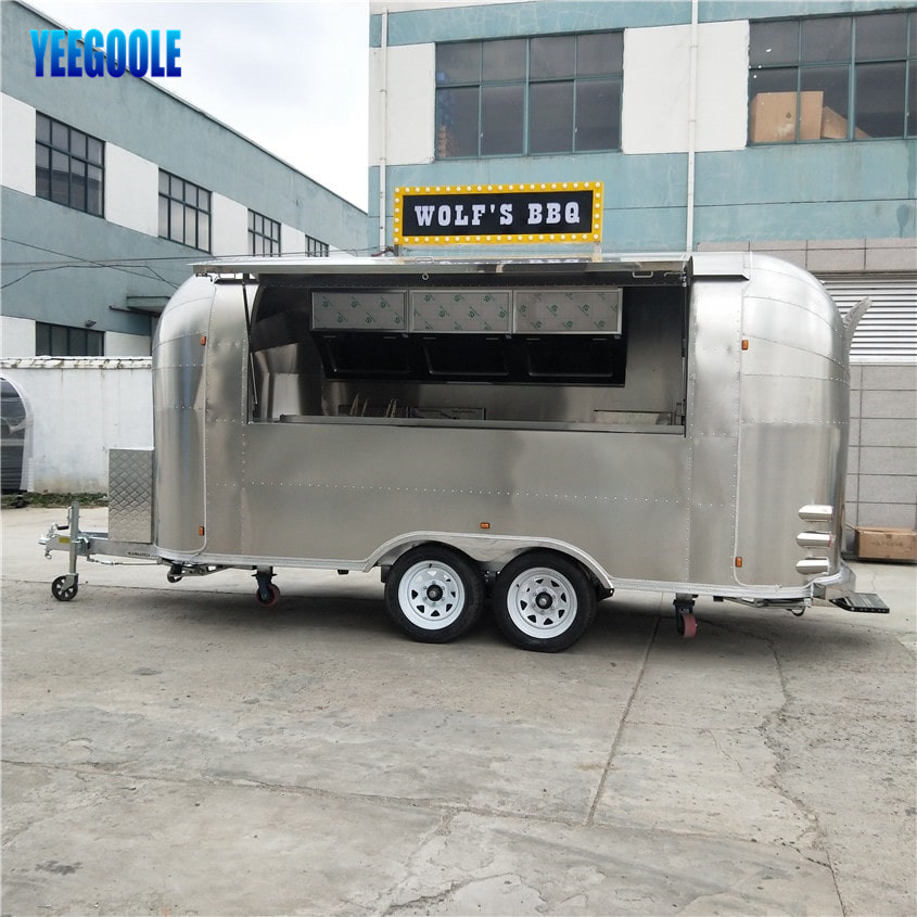 YG-TZ-66 New Mobile Food Cart Ice Cream Coffee Vending Cart For Sale