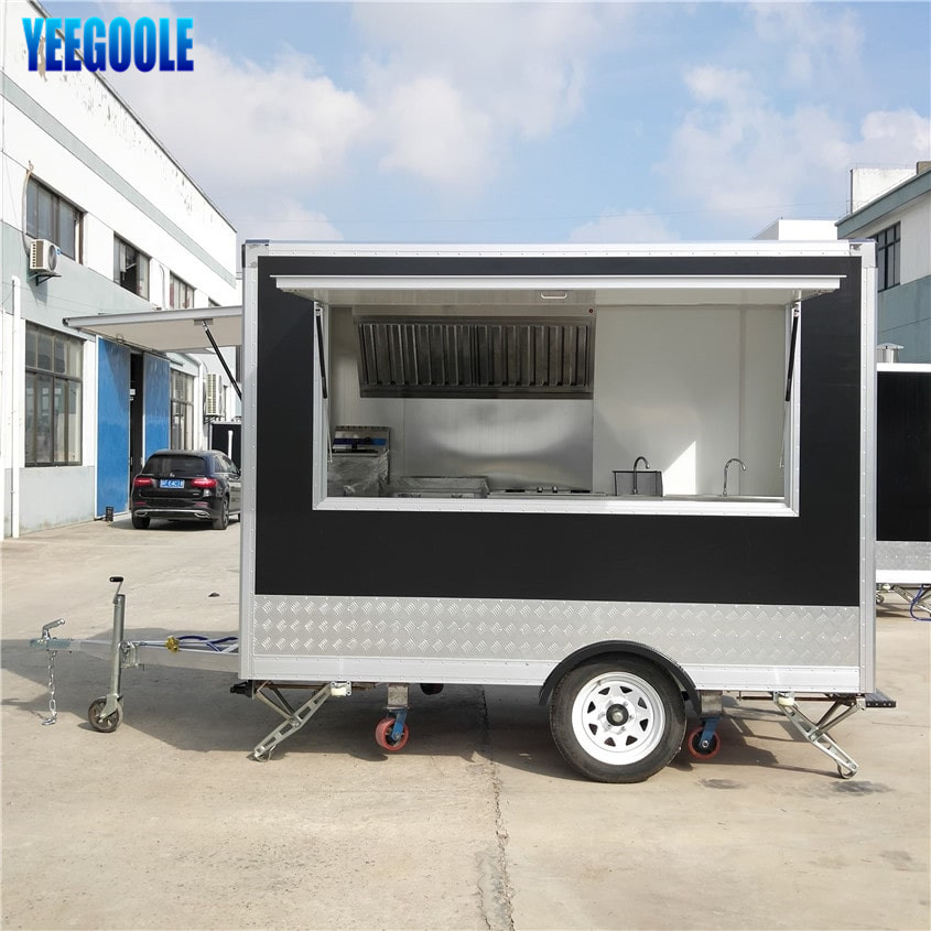 YG-FPR-04 2020 Customized Food Cart Australian Mobile Fast Food Van Design Food Truck for Sale
