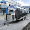 YG-TZ-66 mobile stainless steel food cart Mobile Hot Dog Carts,concession trailer,towable ice cream trailer for sale 