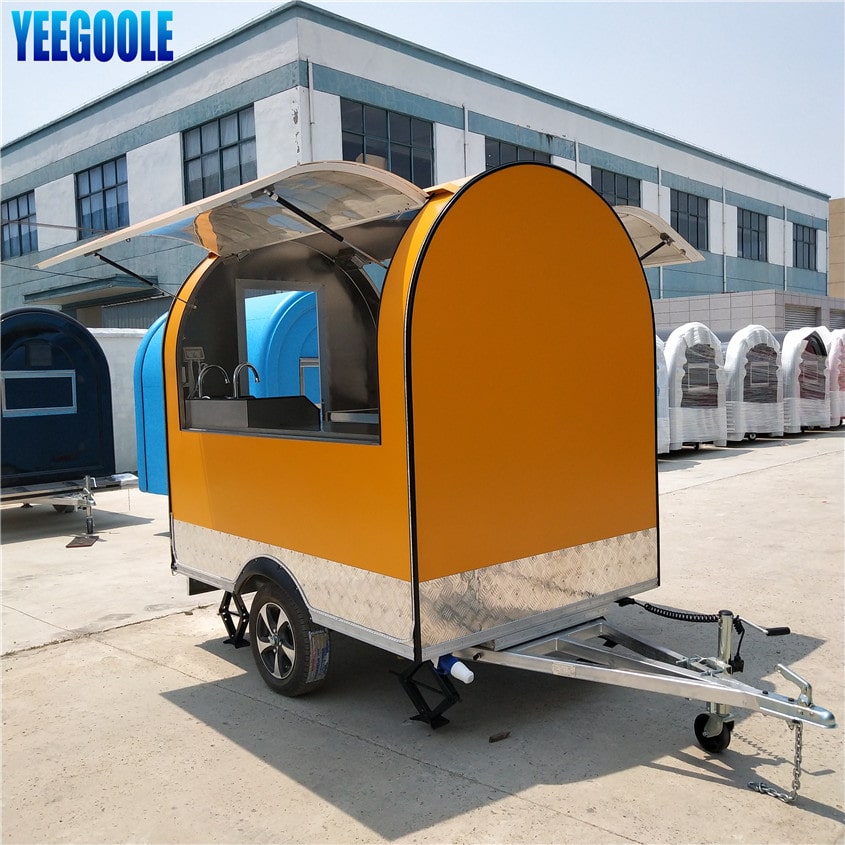 YG-FPR-02 Top Quality Customized Made Mobile Food Churros Trailer Burger Food Trailer